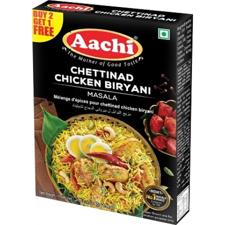 AACHI BIRIYANI CHETINAD CHICKEN-45GM 